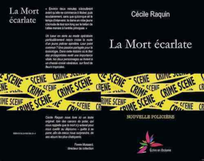 Couverture La Mort Ecarlate prix littéraire Cécile Raquin Plumocéane
